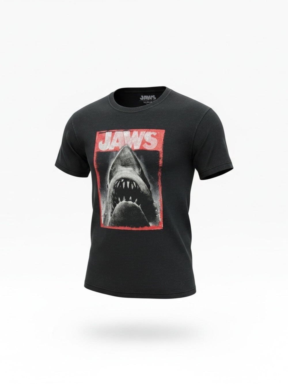 Jaws Shark Graphic T-Shirt Universal Studios Black L 100% Cotton NWOT